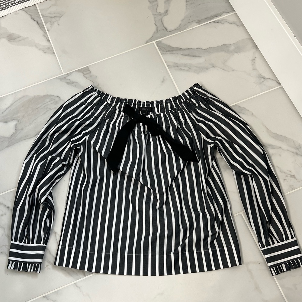 J crew striped blouse Size XXS